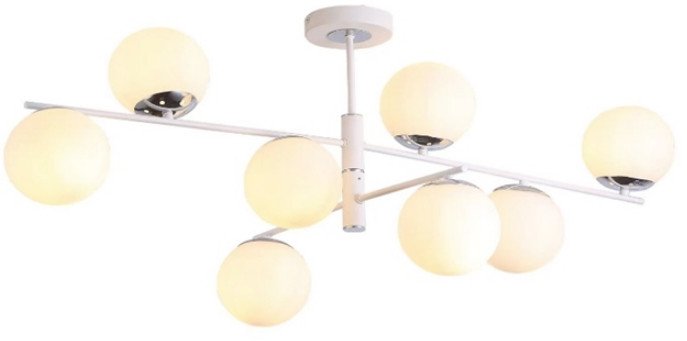 Люстра средней высоты Mirastyle MD-16115/8 WH+CR - фото