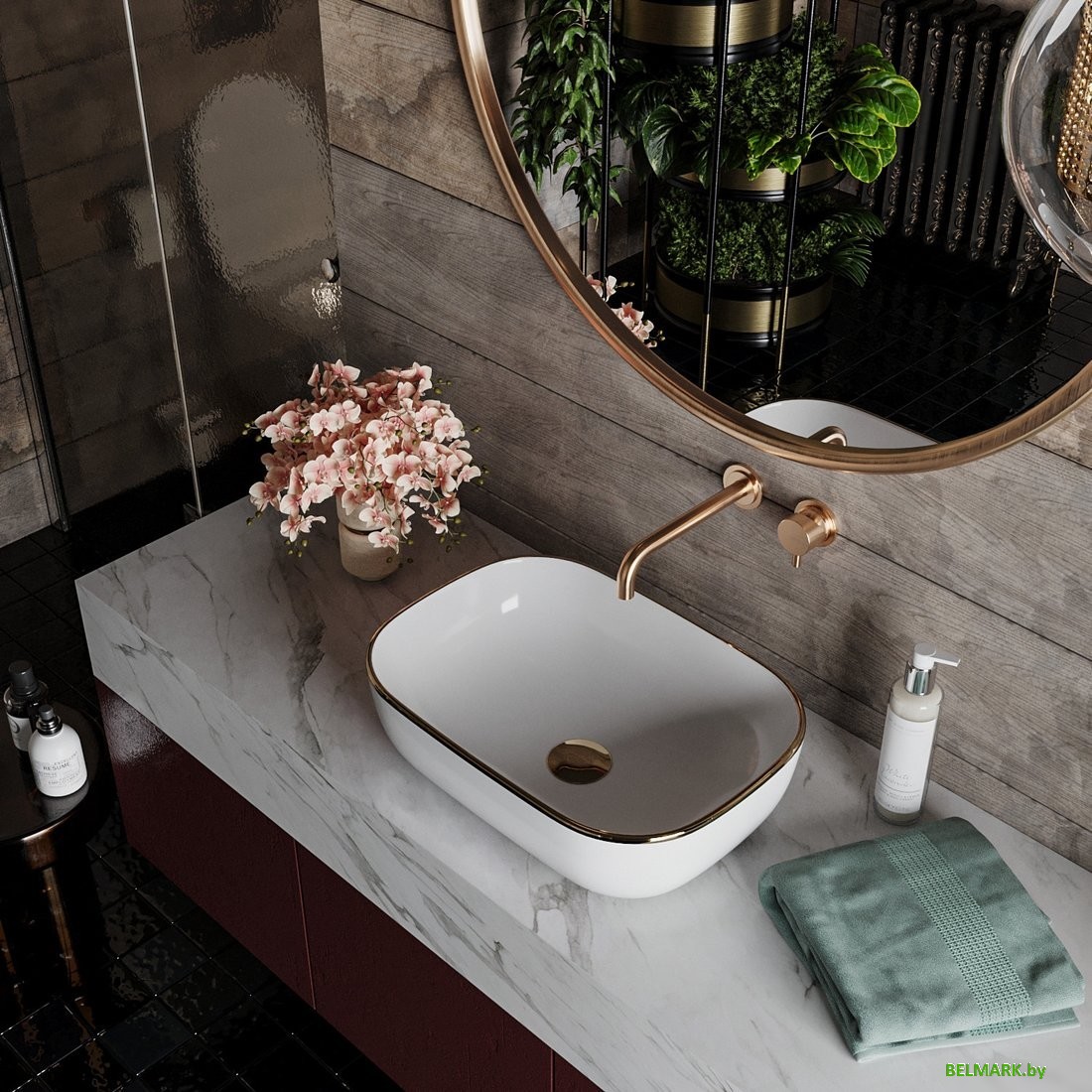 Умывальник Roxen Antares Gold 570160G - фото2