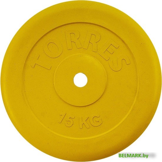 Диск Torres PL504215 25 мм 15 кг (желтый) - фото