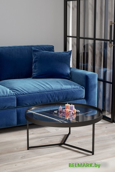 Журнальный столик Калифорния мебель Ориндж (сахара нуар/черный матовый) - фото2