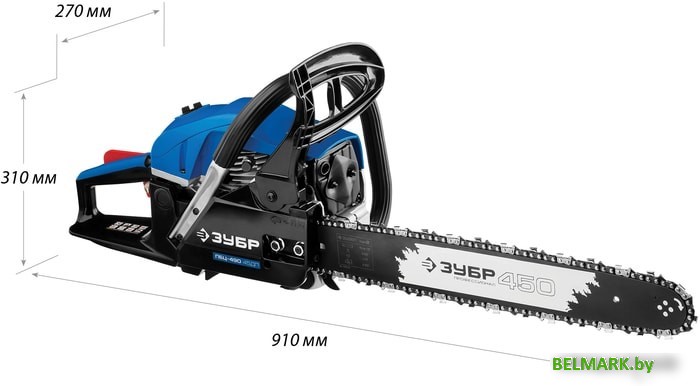 Бензопила Зубр ПБЦ-490 45ДП - фото2