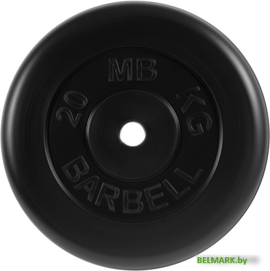 Диск MB Barbell Стандарт 31 мм (1x20 кг, черный) - фото