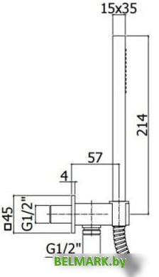 Душевой гарнитур Paffoni ZDUP095NO - фото2