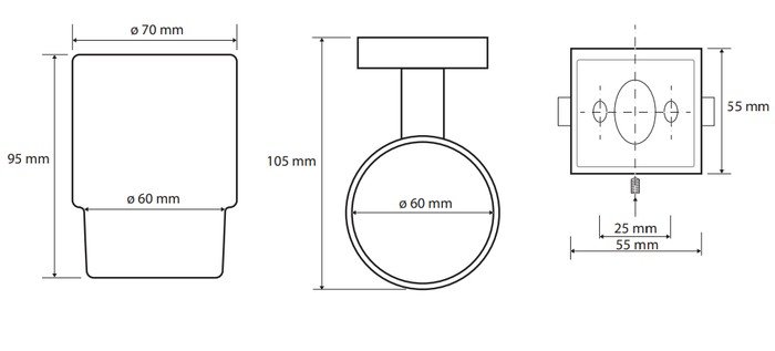 Стакан для зубной щетки и пасты Bemeta Beta 132110012 - фото2