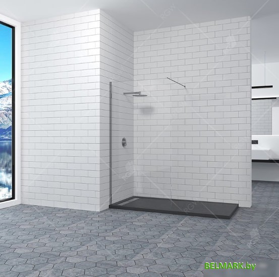 Душевая стенка RGW WA-010 90 (хром/матовое стекло) - фото2