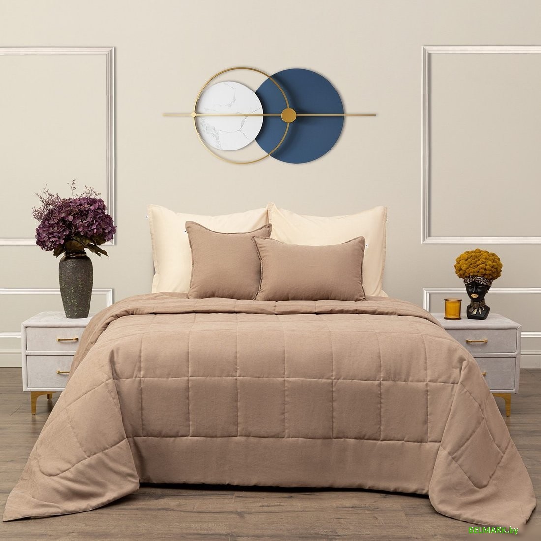 Набор текстиля для спальни Sofi De MarkO Доминико 160x220 Пок-Дом-160х220кп (капучино) - фото2