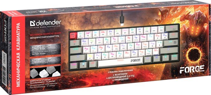 Клавиатура Defender Forge GK-345 (Outemu Brown) - фото2