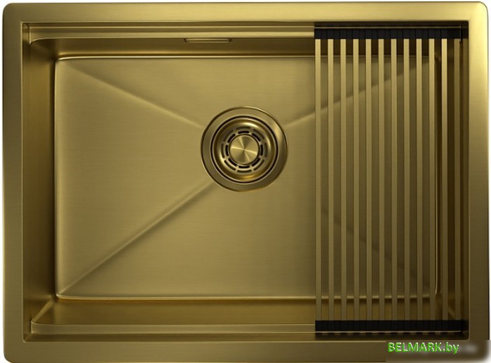 Кухонная мойка Granula GR-6045U (золото сатин) - фото