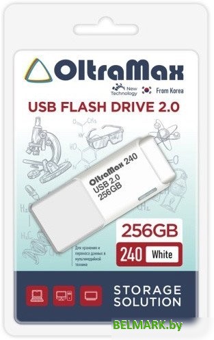 USB Flash OltraMax 240 256GB (белый) - фото