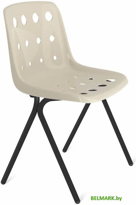 Стул Sheffilton SHT-ST56/S186 (бежевый/черный муар) - фото