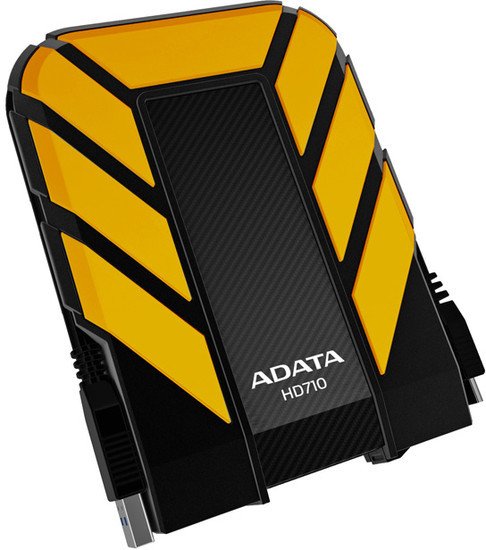 Внешний жесткий диск A-Data DashDrive Durable HD710 2TB Yellow (AHD710-2TU3-CYL) - фото