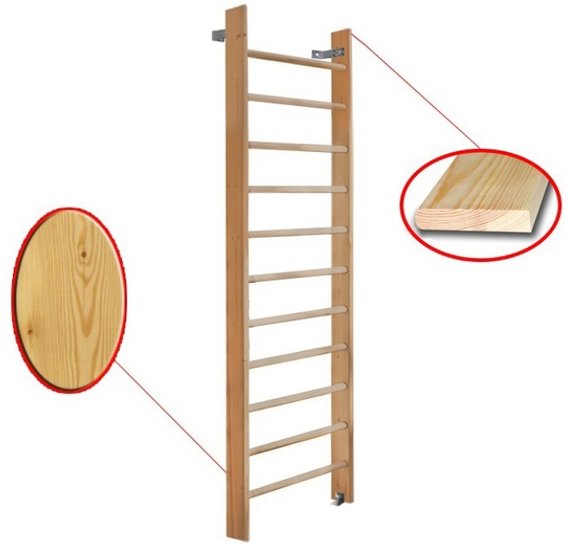Шведская стенка (лестница) Dinamika ZSO-000056 (3.2x0.8, сосна) - фото2