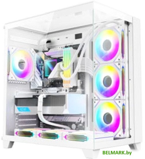 Корпус ALSEYE Vision Ultra 4 fans (белый) - фото