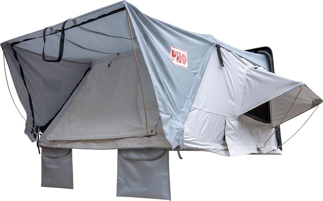 Автомобильная палатка РИФ Hard RT03-165 RIFRT031658090W (черный/серый) - фото