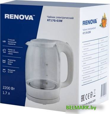 Электрический чайник Renova KT-17G-03W - фото2