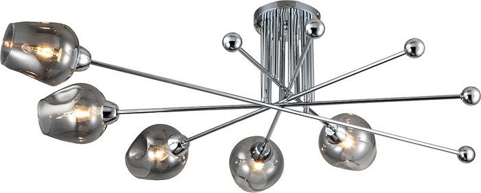 Люстра средней высоты Escada Universe 695/5P E14*40W Chrome - фото