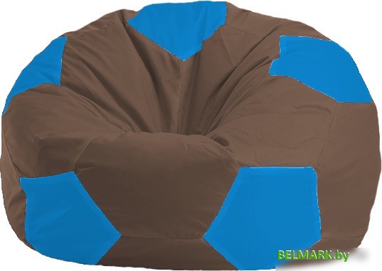 Кресло-мешок Flagman Мяч Стандарт М1.1-319 (коричневый/голубой) - фото
