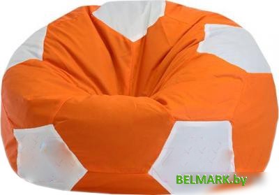 Кресло-мешок Flagman Мяч Стандарт М1.1-09 (оранжевый/белый) - фото