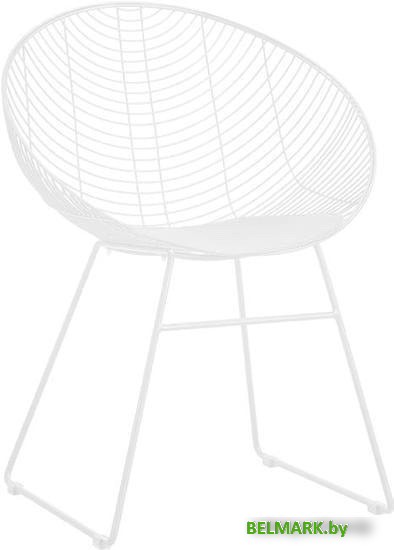 Стул с подлокотниками Sheffilton SHT-S127-CN1 (белый/белый) - фото