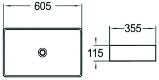 Умывальник Mexen Nadia MEX-21616000 - фото2