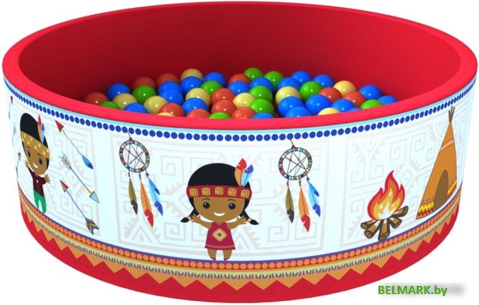 Сухой бассейн Romana Индейцы ДМФ-МК-02.52.01 (100 шариков) - фото