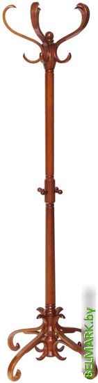 Вешалка для одежды Мебелик В 2Н (средне-коричневый) - фото