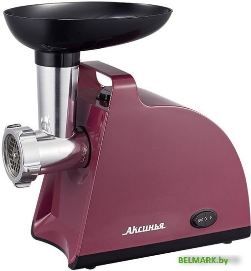 Мясорубка Аксинья КС-2003 (бордовый/черный) - фото