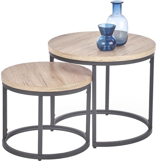 Журнальный столик Halmar Oreo 2 стола (дуб сан ремо) - фото