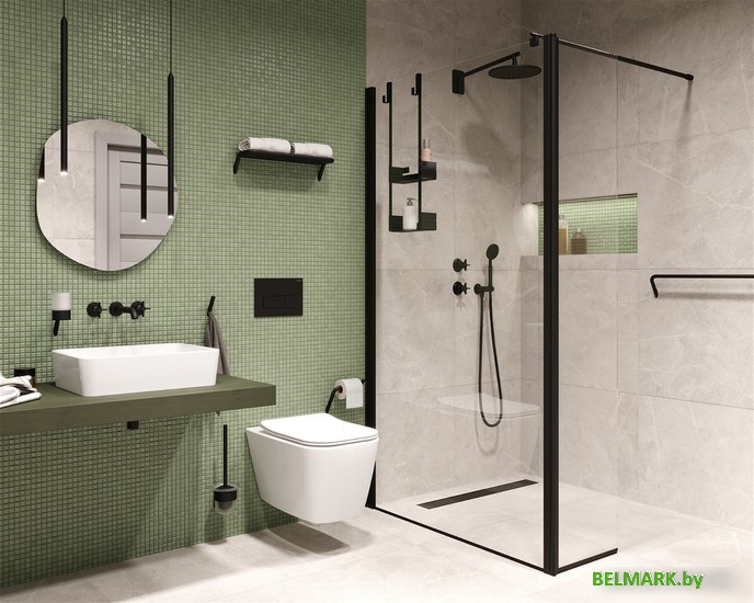 Верхний душ Deante Cascada Nero NAC N91K (черный) - фото2