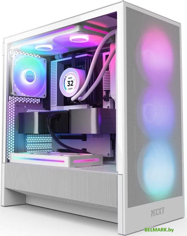 Корпус NZXT H5 Flow RGB 2024 CC-H52FW-R1 - фото