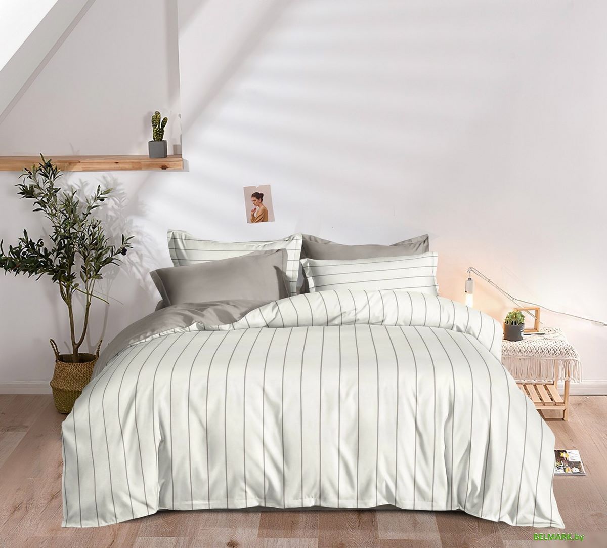 Постельное белье Царство сновидений Поплин Варди 150-0079 (евро с прост. на рез. 180х200,нав. 70x70) - фото