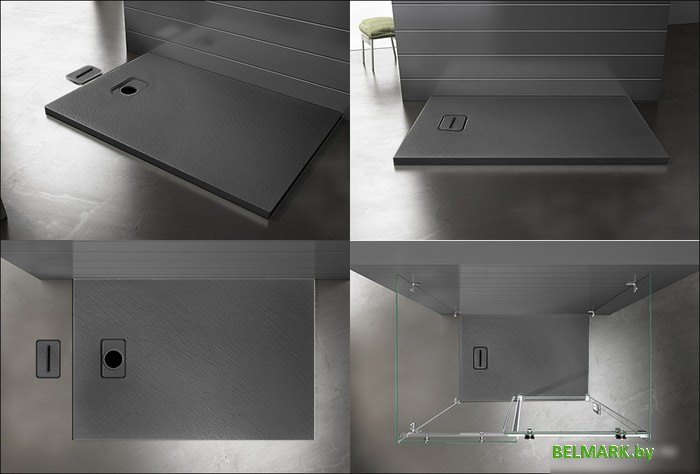 Душевой поддон Rea Stone 90x90 - фото2