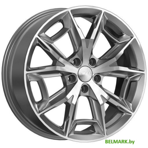 Литые диски SKAD Паркер 19x7.5" 5x108мм DIA 63.35мм ET 45мм алмаз графит - фото