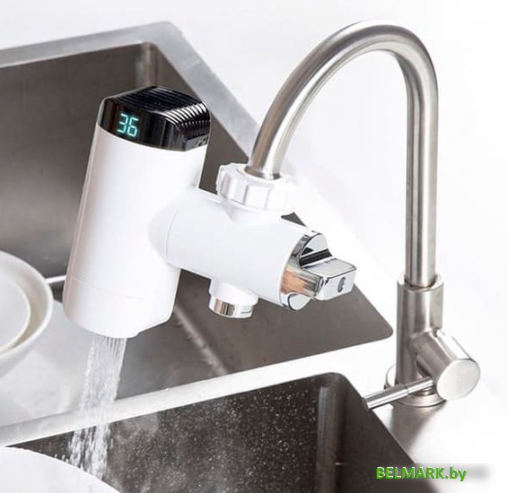 Проточный электрический водонагреватель на кран Xiaoda Hot Water Faucet White HD-JRSLT06 - фото