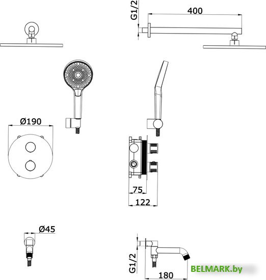 Душевая система Vieir V343563-F - фото2