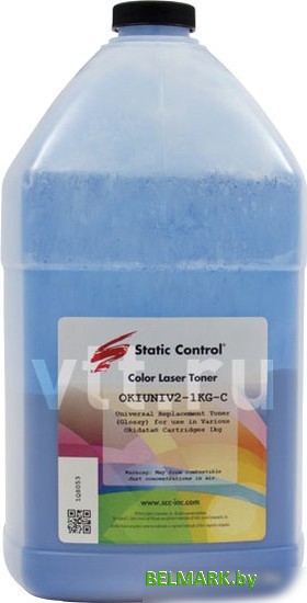 Тонер Static Control Универсальный для Oki C610/ C810/ C830 (циан) 1 кг - фото