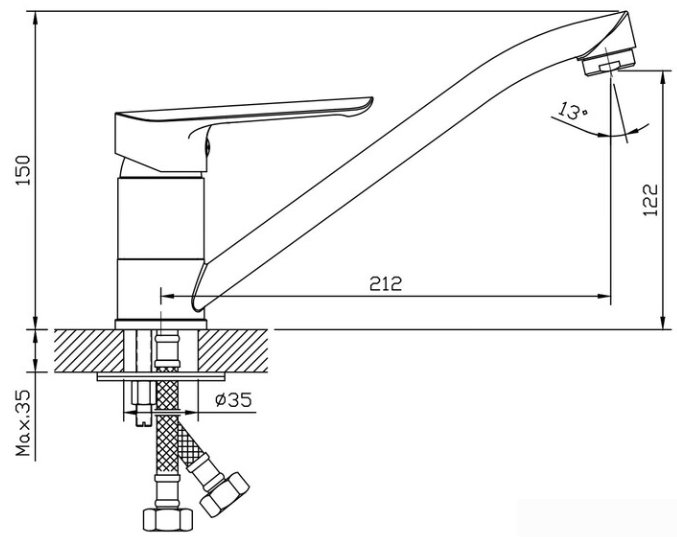 Смеситель Esko Lagos LG 05 - фото2