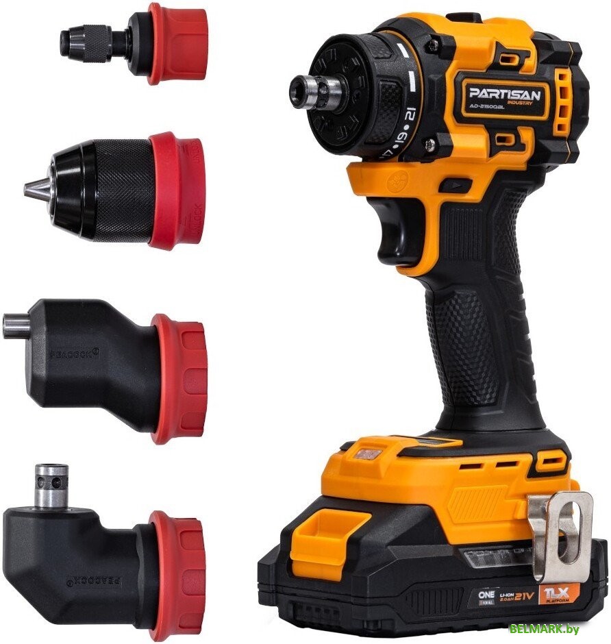 Дрель-шуруповерт Partisan AD-2150QBL (с 2-мя АКБ, кейс) - фото