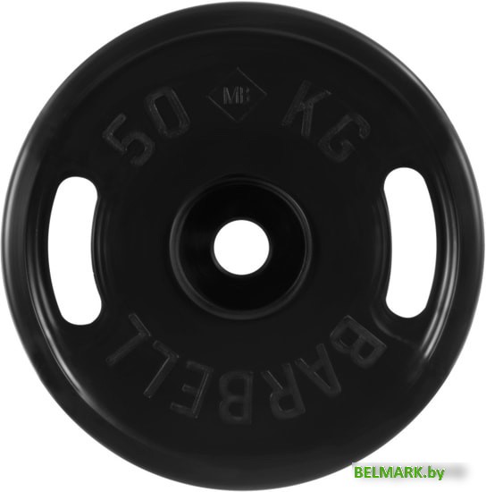 Диск MB Barbell Евро-классик с ручками 51 мм (1x50 кг) - фото
