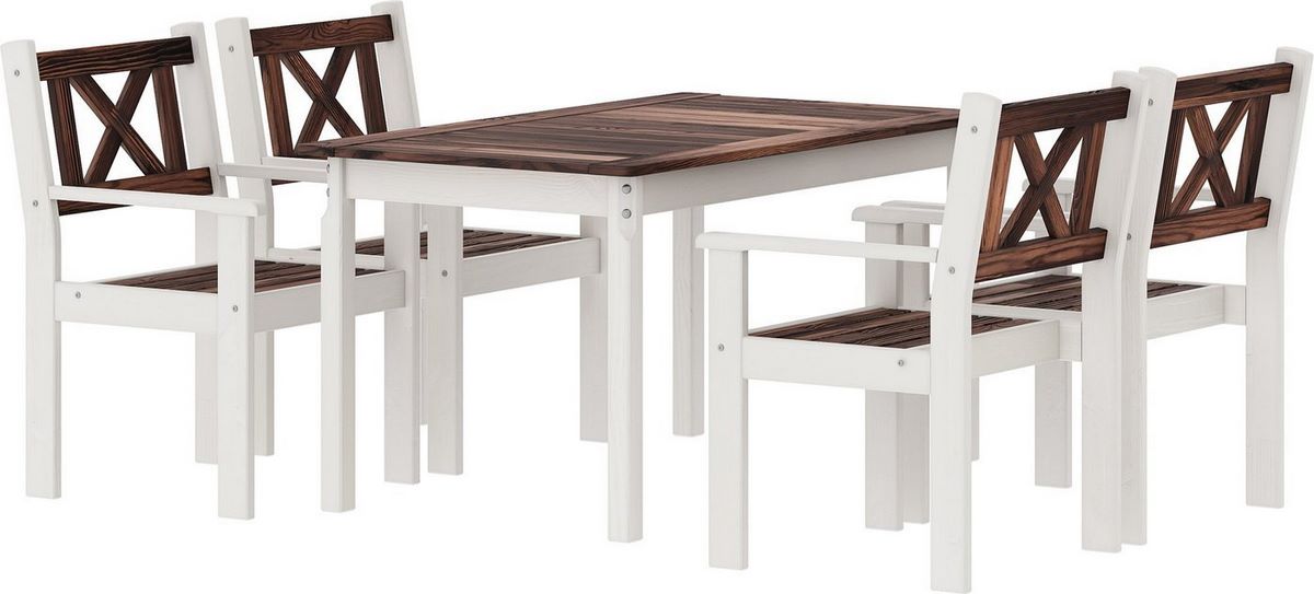 Обеденная группа Sundays Ф-183 1/4 (орех/белый) - фото