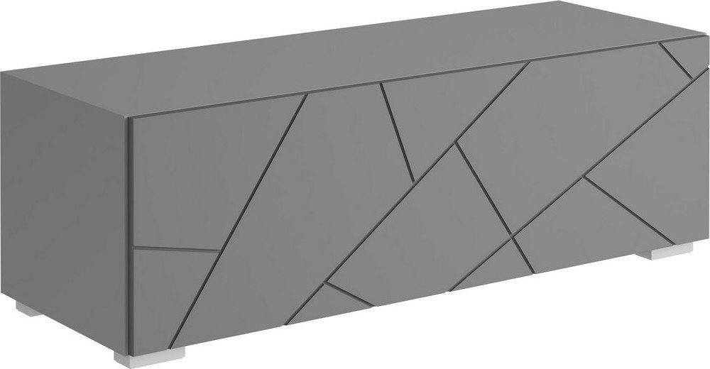 Тумба МК Стиль Гранж ТМ-003 (серый шифер/графит софт) - фото