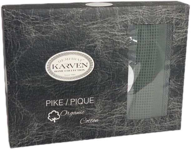 Плед Karven Dantelli Waffle Pike Евро 200x220 Р 931 (хаки) - фото2