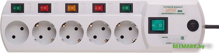 Сетевой фильтр Most ERG 5 м (белый) - фото