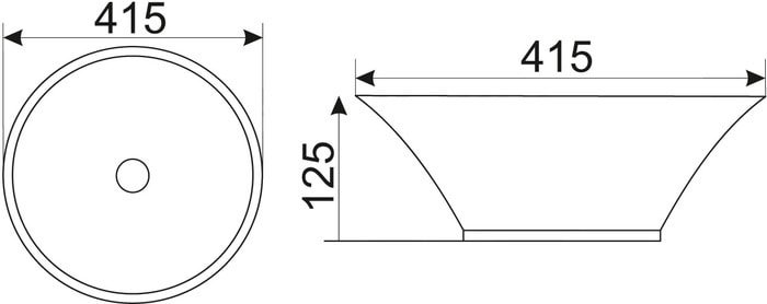 Умывальник CeramaLux N9381 - фото2
