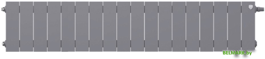 Биметаллический радиатор Royal Thermo PianoForte 200 VDR Silver Satin (18 секций) - фото2