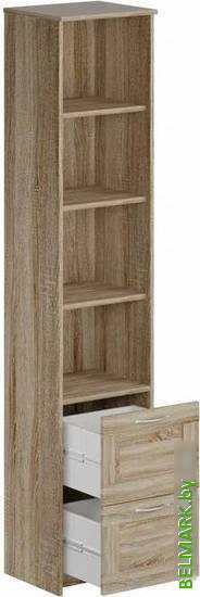 Стеллаж Mio Tesoro Сириус 2 ящика 39x190 2.02.07.140.3 (сонома) - фото2