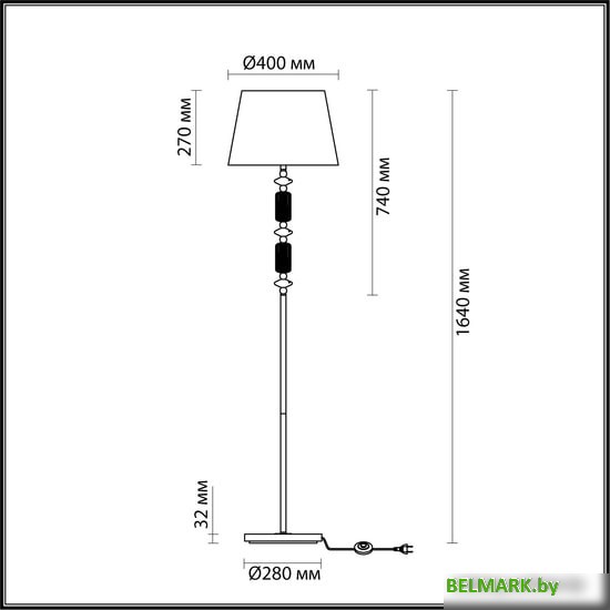 Торшер Odeon Light 4861/1FA Candy - фото2