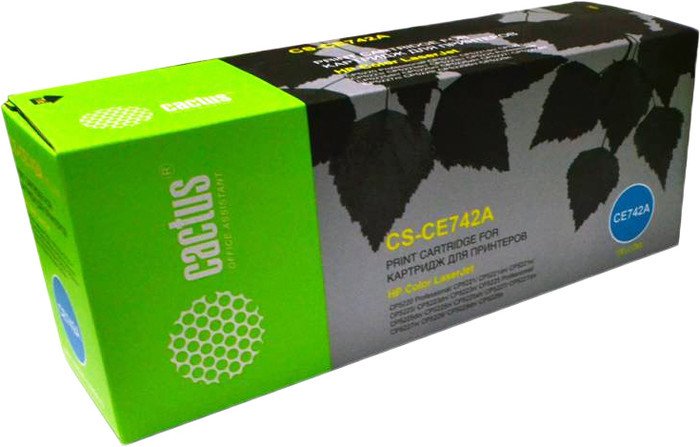 Картридж CACTUS CS-CE742A (аналог HP 307A (CE742A)) - фото
