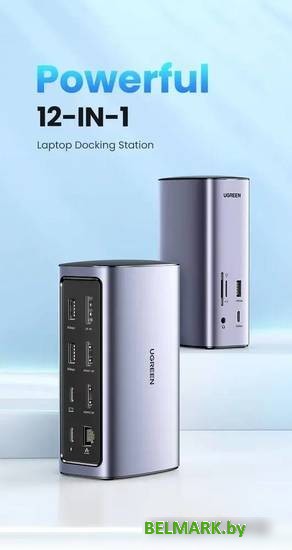 Док-станция Ugreen USB C Triple Display Docking Station 12-in-1 90325 - фото2