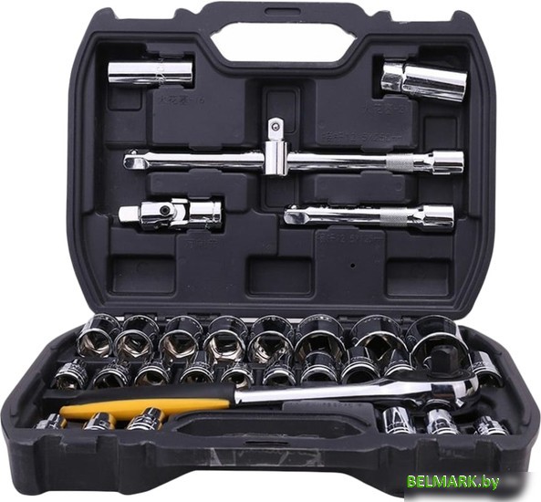 Набор трещотка с головками Deli DL1032 (32 предмета) - фото